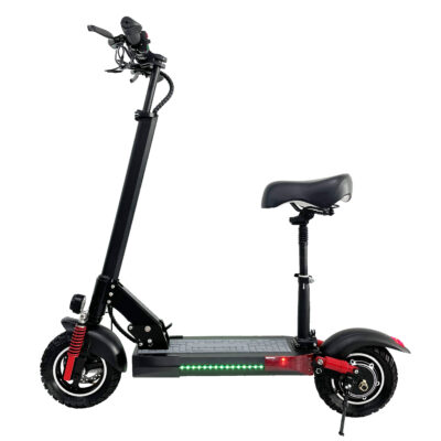 Adult foldable electric scooter with seat for commuting