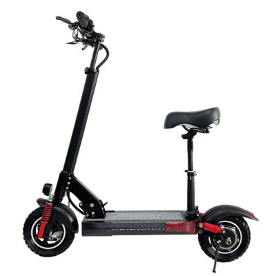 Adult foldable electric scooter with seat for commuting
