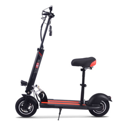 Adult foldable electric scooter with seat for commuting