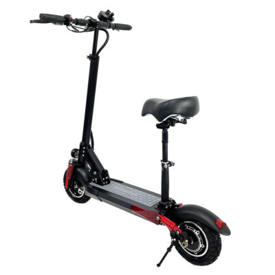 Adult foldable electric scooter with seat for commuting