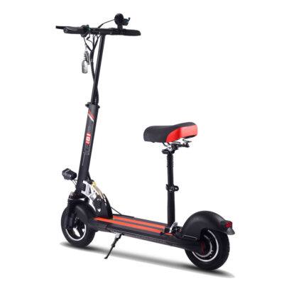 Adult foldable electric scooter with seat for commuting