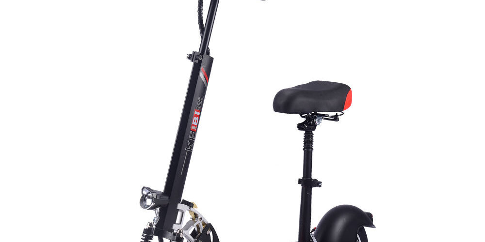 Adult foldable electric scooter with seat for commuting