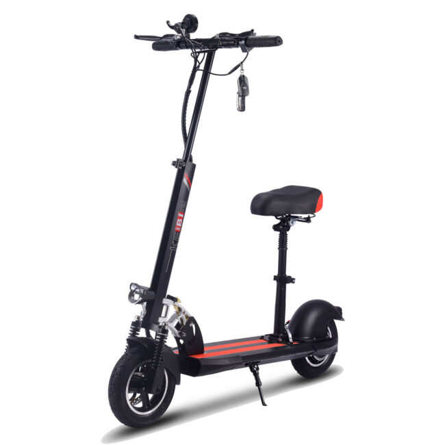 Adult foldable electric scooter with seat for commuting