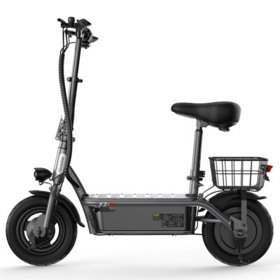 Convenient foldable electric scooter with seat for adults