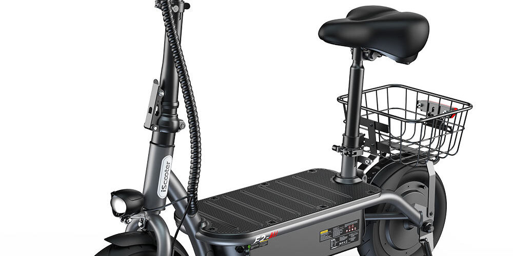 Convenient foldable electric scooter with seat for adults