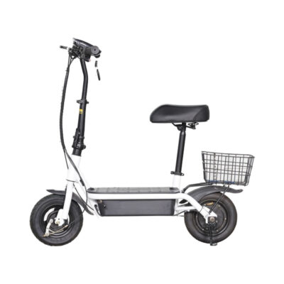 Convenient foldable electric scooter with seat for adults