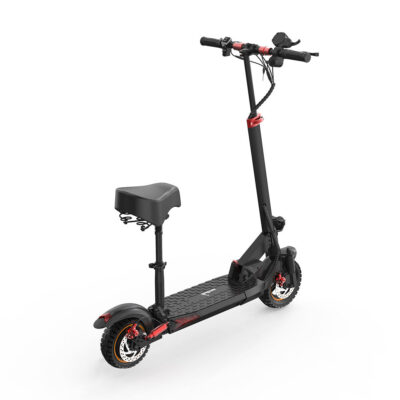 Foldable electric scooter with seat for metro and travel