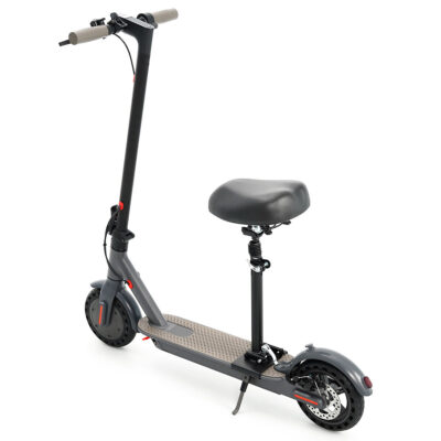 Foldable electric scooter with seat for metro and travel
