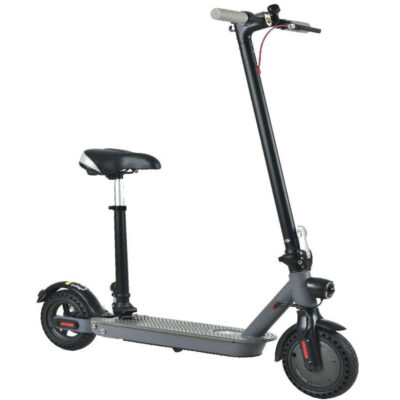 Foldable electric scooter with seat for metro and travel