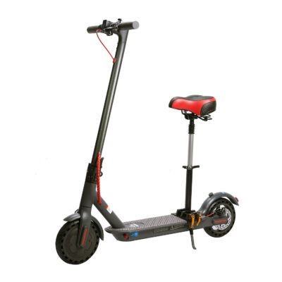 Foldable electric scooter with seat for metro and travel