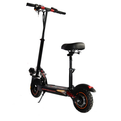 Foldable electric scooter with seat for adults