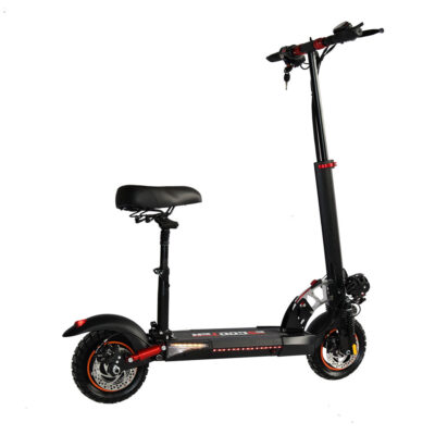Foldable electric scooter with seat for adults