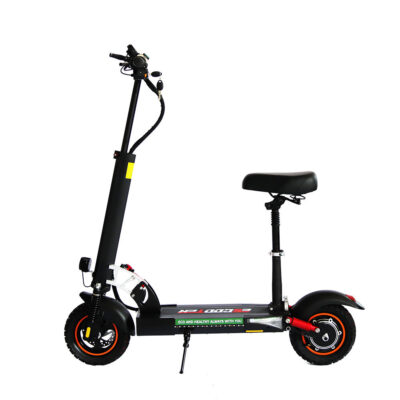 Foldable electric scooter with seat for adults
