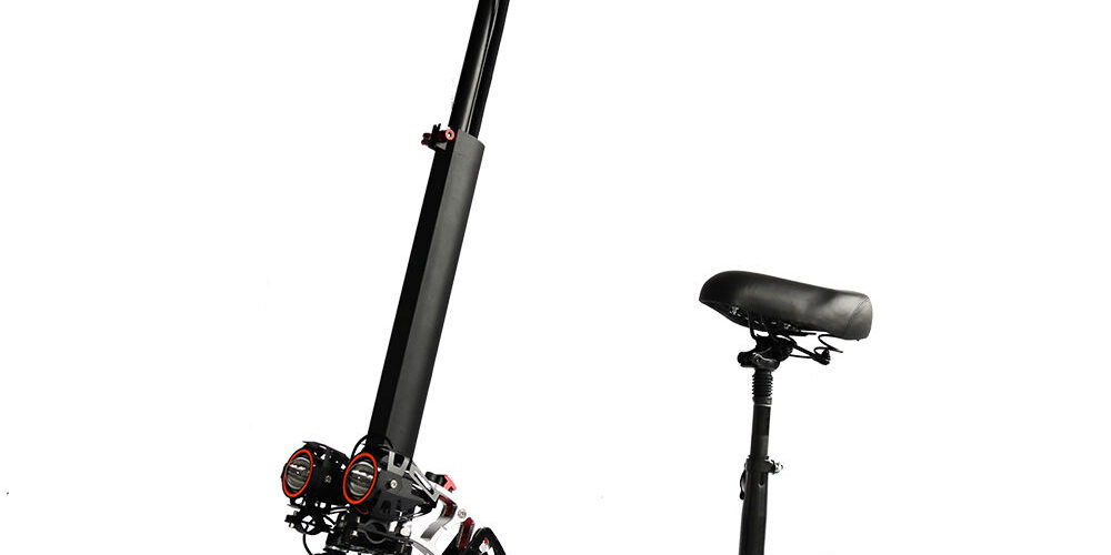 Foldable electric scooter with seat for adults