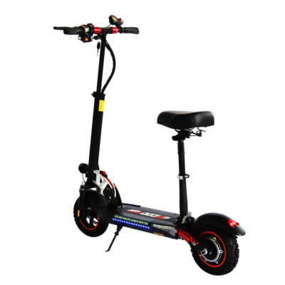 Foldable electric scooter with seat for adults