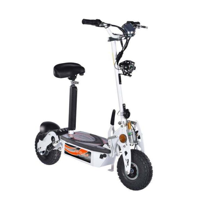 Colorful foldable adult electric scooter with seat