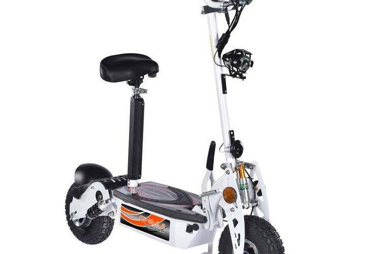 Colorful foldable adult electric scooter with seat