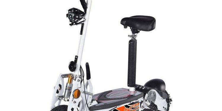 Colorful foldable adult electric scooter with seat