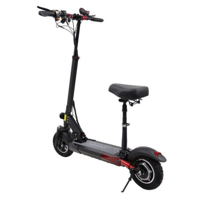High strength off-road foldable electric scooter with seat
