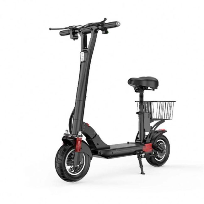 High strength off-road foldable electric scooter with seat