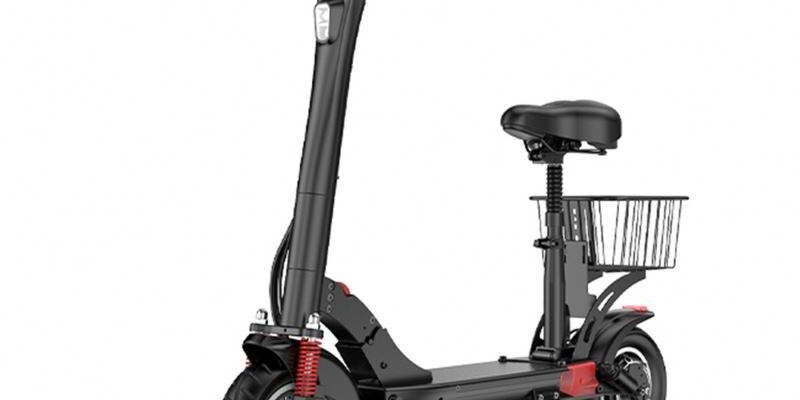 High strength off-road foldable electric scooter with seat