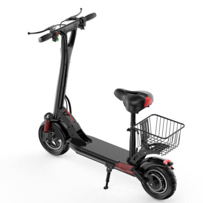 High strength off-road foldable electric scooter with seat
