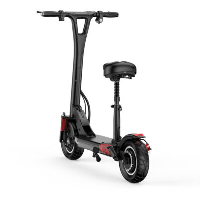 High strength off-road foldable electric scooter with seat