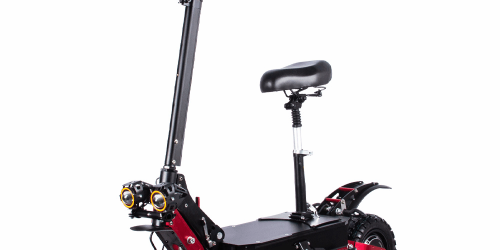 Stylish foldable sports electric scooter with seat for adults