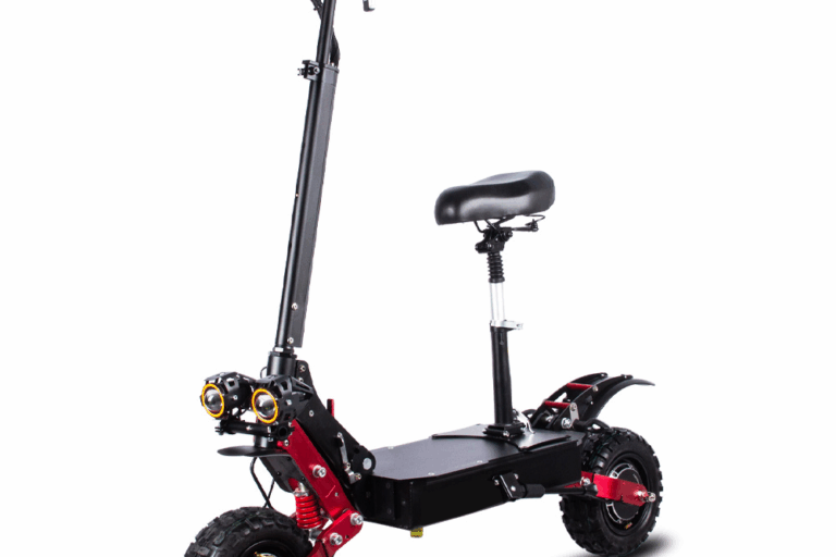 Stylish foldable sports electric scooter with seat for adults