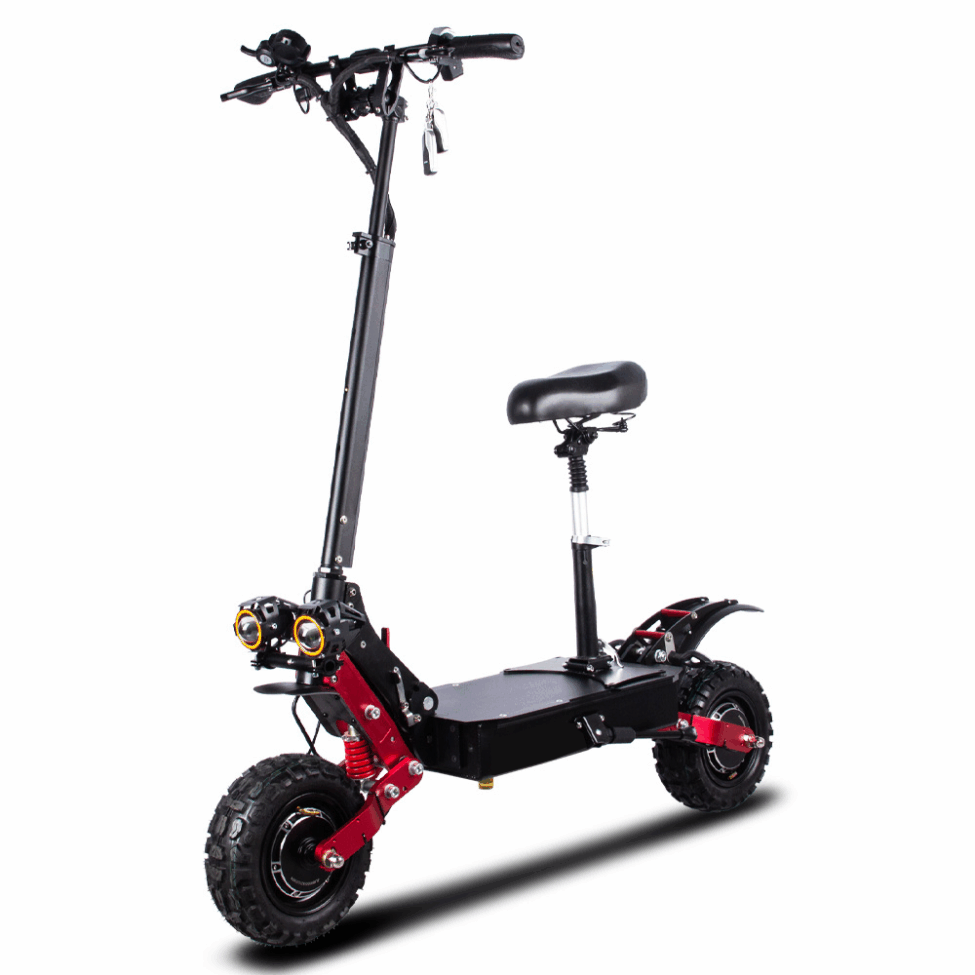 Stylish foldable sports electric scooter with seat for adults