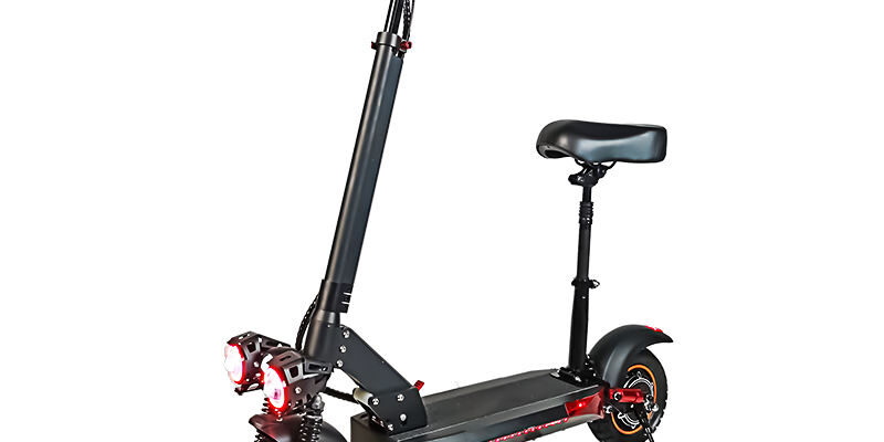 Powerful foldable off-road electric scooter with seat