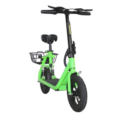 Portable fast adult electric scooter with seat for commuting