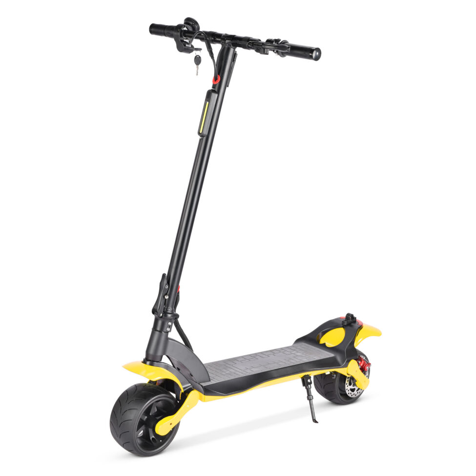 Portable foldable wide wheel adult electric scooter
