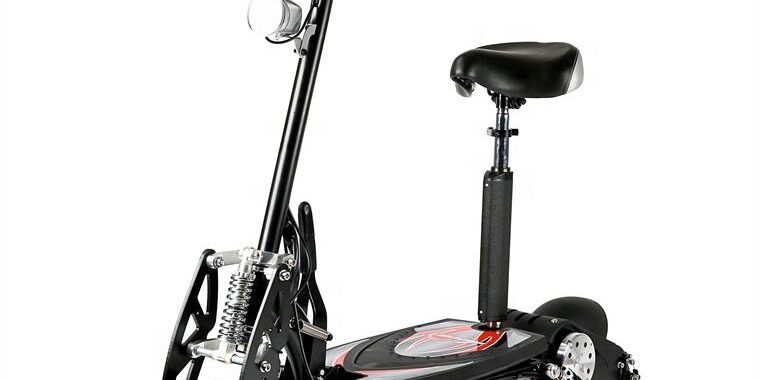 Premium foldable electric scooter with seat for adults