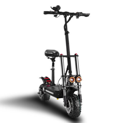 Smart display off-road adult electric scooter with seat