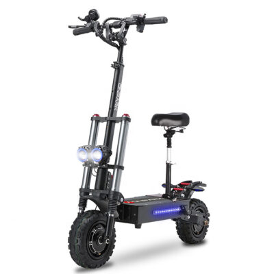 Smart display off-road adult electric scooter with seat