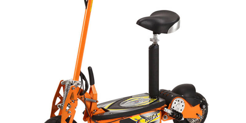 Two-wheel foldable off-road electric scooter with seat for adults