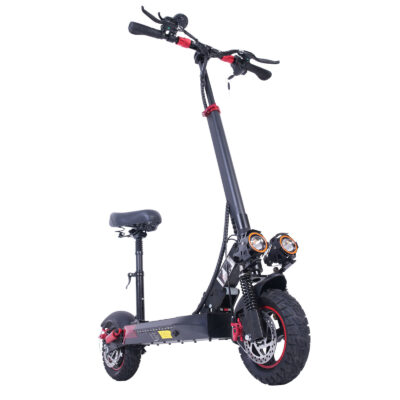 Waterproof foldable adult electric scooter with seat