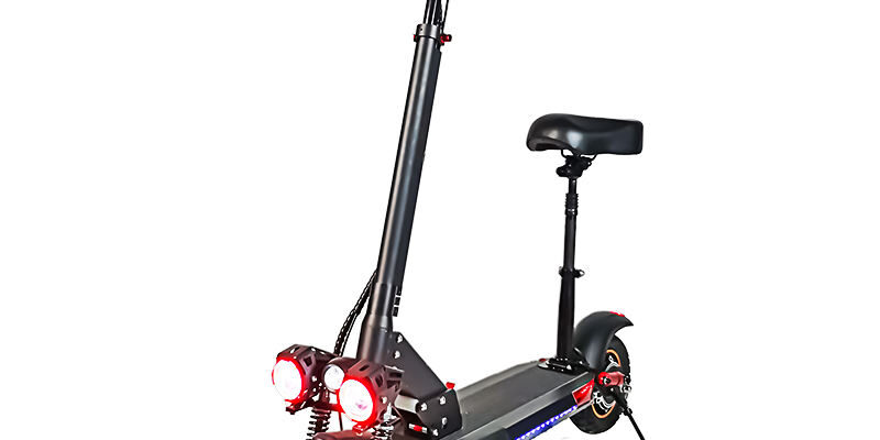 Waterproof foldable adult electric scooter with seat