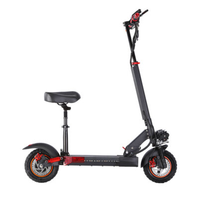 Waterproof foldable adult electric scooter with seat