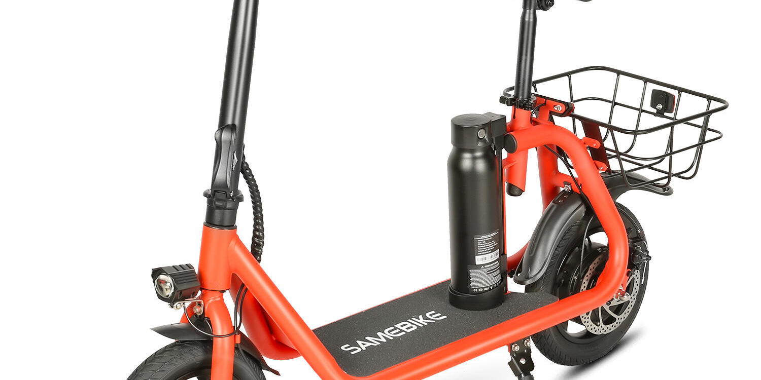 City two-wheel foldable electric scooter with seat for urban commuting