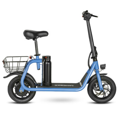 City two-wheel foldable electric scooter with seat for urban commuting