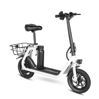 City two-wheel foldable electric scooter with seat for urban commuting