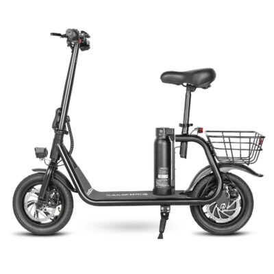 City two-wheel foldable electric scooter with seat for urban commuting