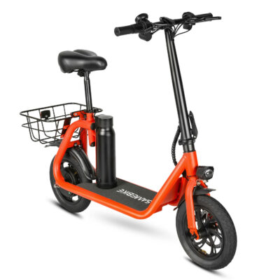 City two-wheel foldable electric scooter with seat for urban commuting
