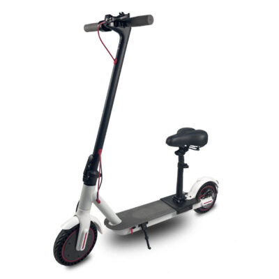 Foldable commuting electric scooter with seat for city travel