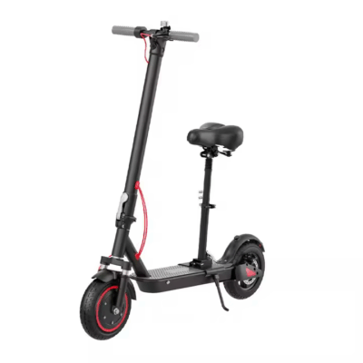 Foldable commuting electric scooter with seat for city travel