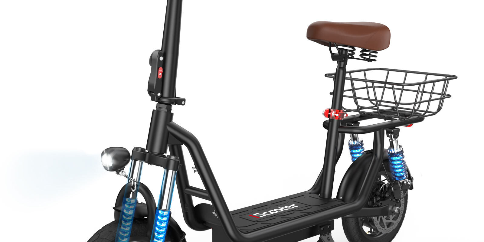 Foldable adult electric scooter with seat for urban use