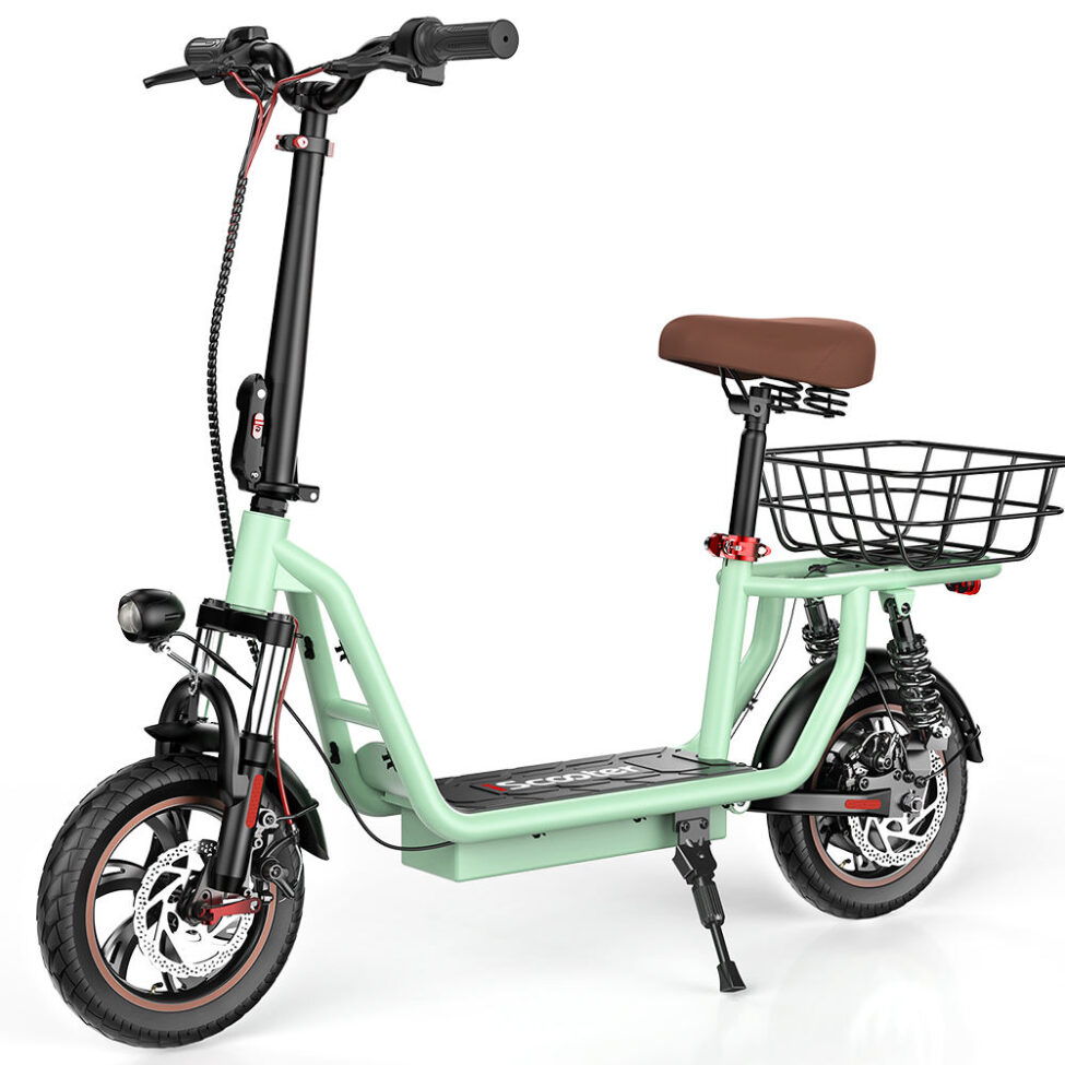 High quality foldable adult electric scooter with seat for city rides