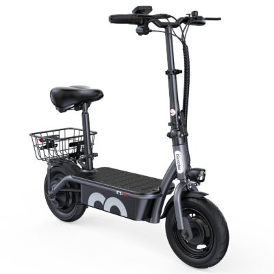 Lightweight foldable two-wheel adult electric scooter with seat for city use